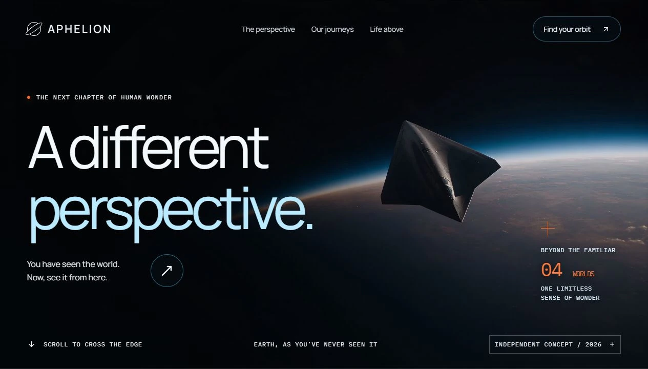 Aphelion website detail 1